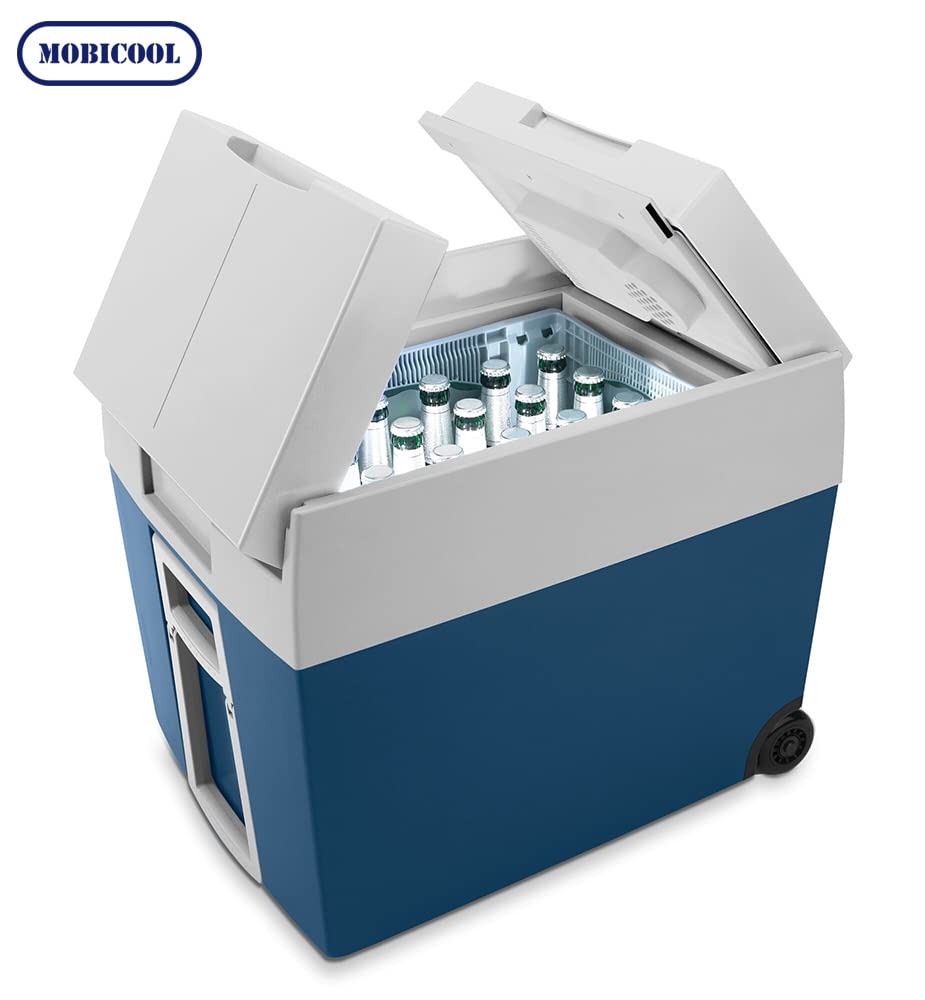 Mobicool MT48W glacière électrique 48L – 12V et 230V – Glacière portable avec roues pour camping