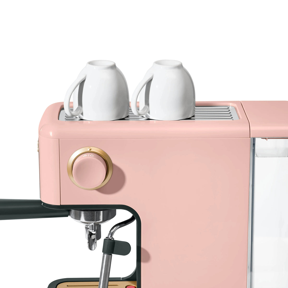 Beautiful Slim Espresso Machine with 20-Bar Pressure, Black Sesame by Drew Barrymore