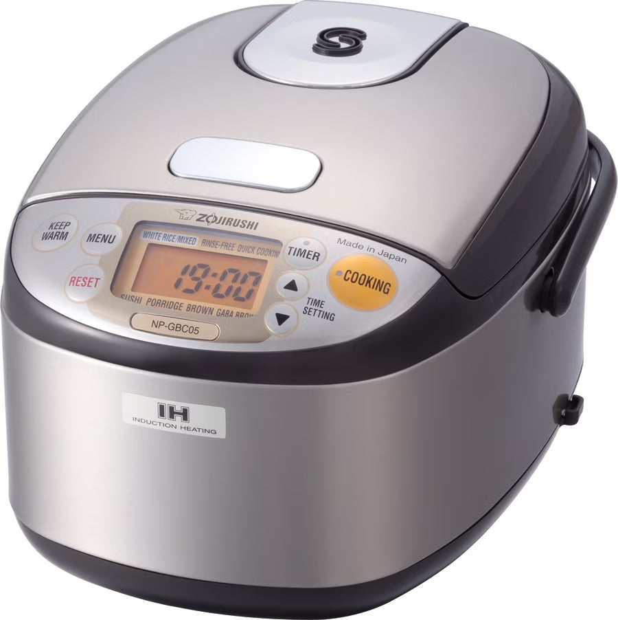 Zojirushi NP-GBC05 3-Cup Electric Rice Cooker, Stainless Steel - Induction Heating System
