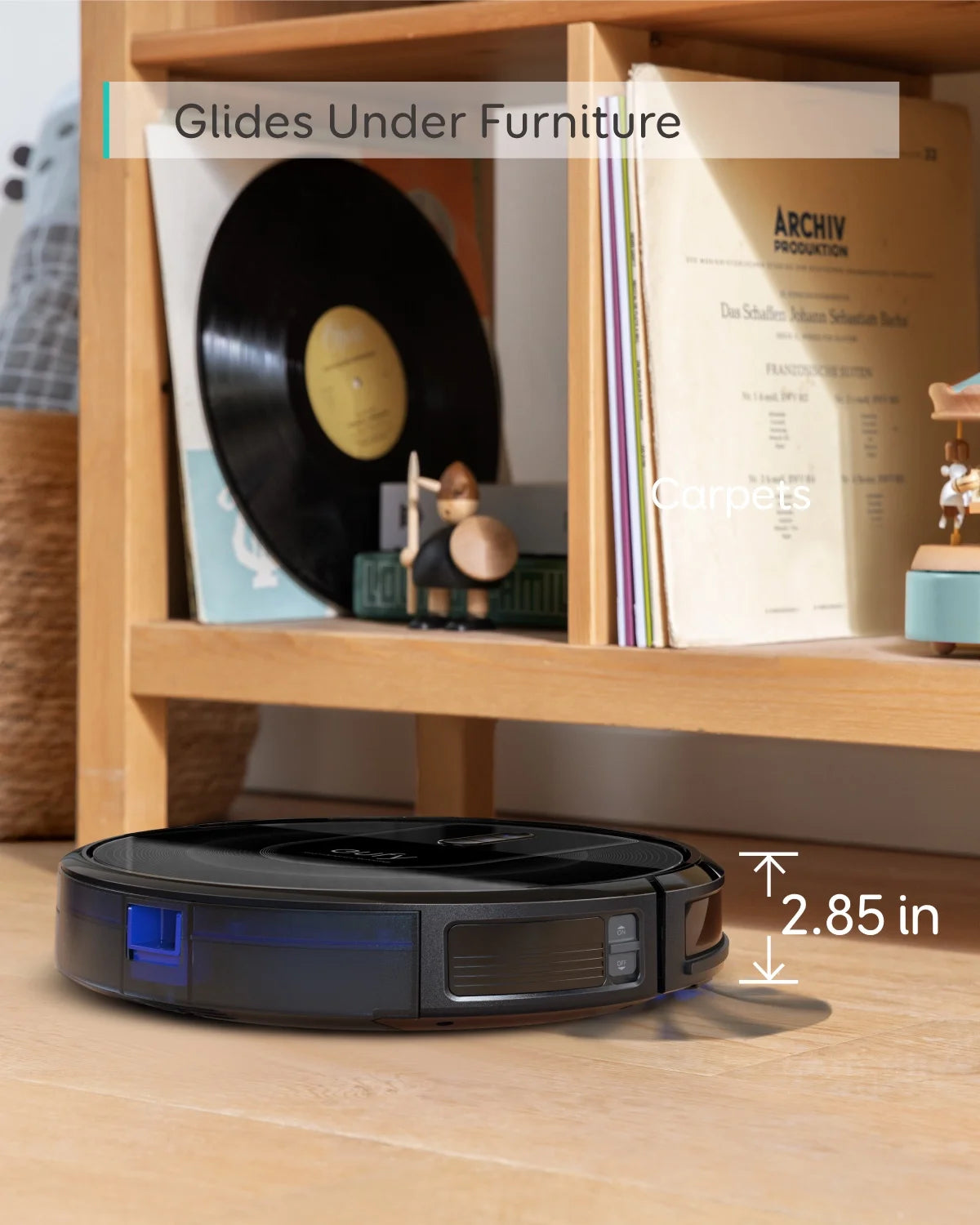 eufy RoboVac G30 Verge, Robot Vacuum with Home Mapping, 2000Pa Suction, Wi-Fi, Boundary Strips