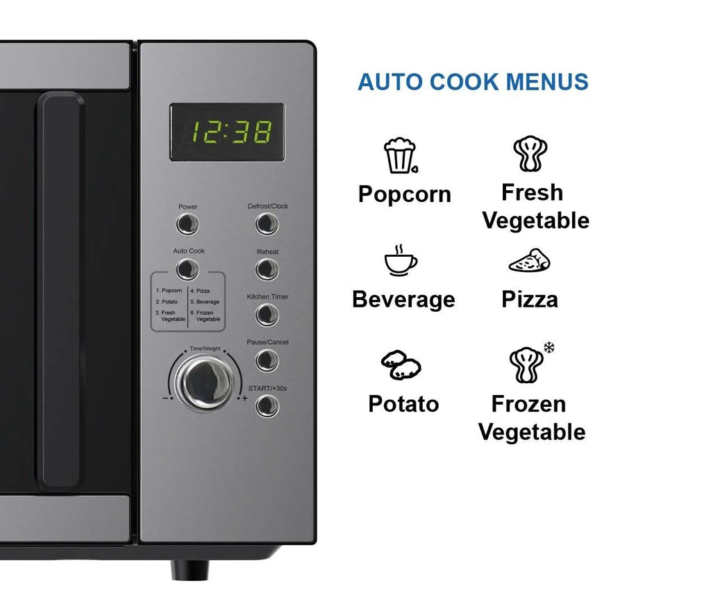 Emerson 0.9 Cu Ft, 900W Digital Control Countertop Microwave Oven, Stainless Steel - MW9005SS