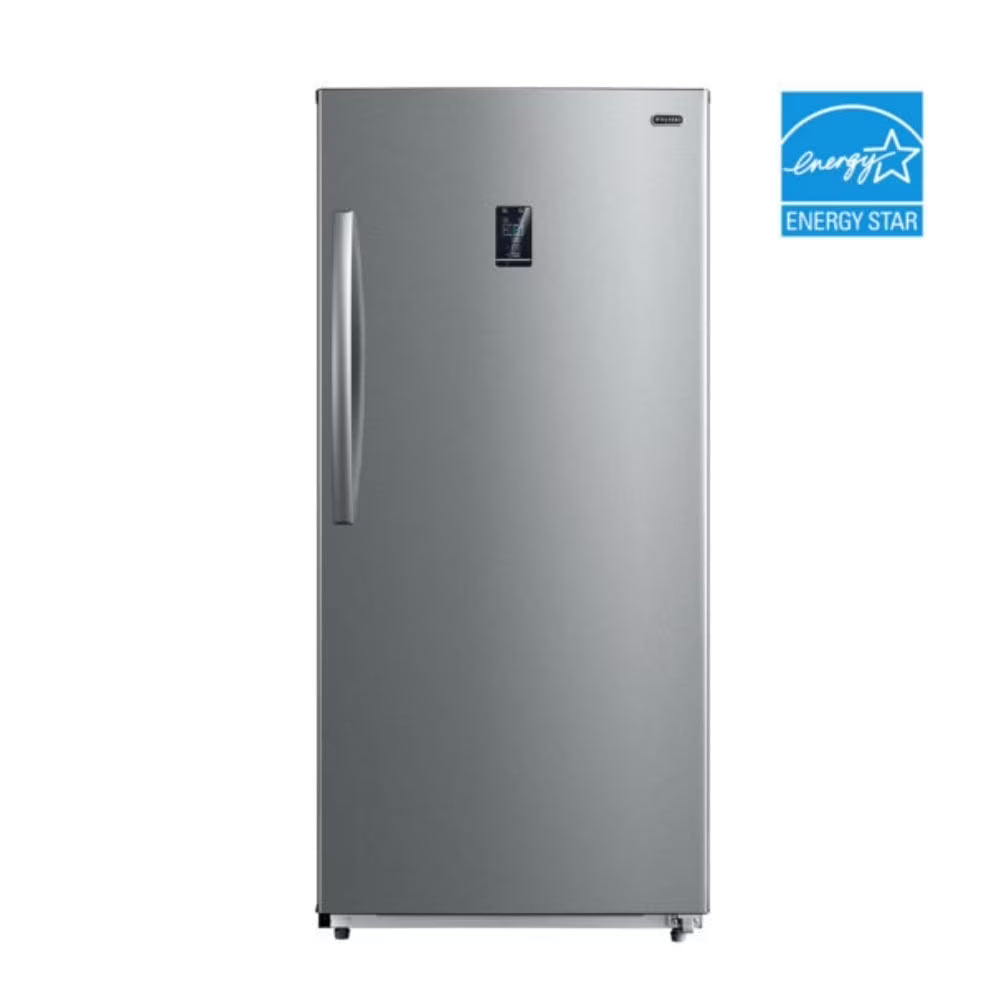 Whynter UDF-139SS 13.8 cu.ft. Energy Star Digital Upright Convertible Deep Freezer/Refrigerator - Stainless Steel