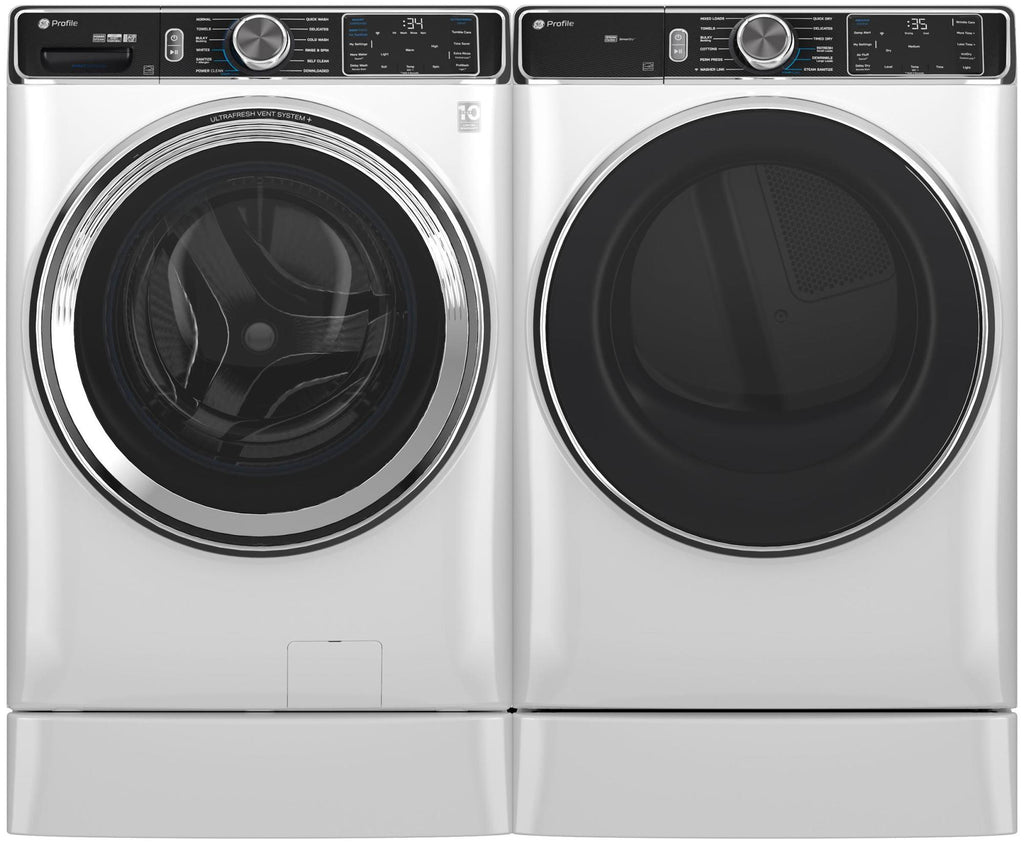 Ge Profile Pfd87gs 28" Wide 7.8 Cu. Ft. Energy Star Certified Gas Dryer - White