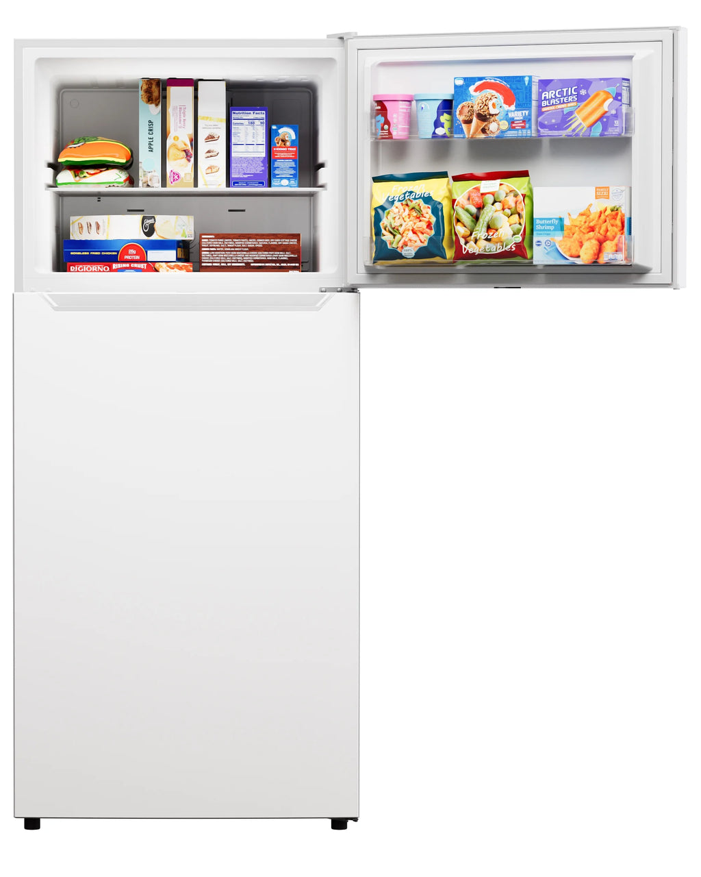 Kenmore 30" 20.2 Cu. ft. Capacity Standard Refrigerator with Top Freezer, Adjustable Shelves, White