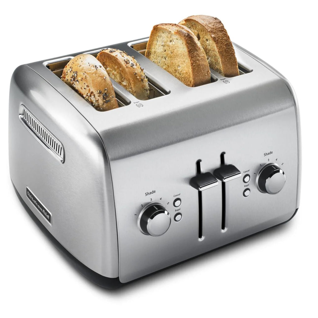 KitchenAid 4-Slice Toaster with Manual High-Lift Lever, Brushed Stainless Steel, KMT4115