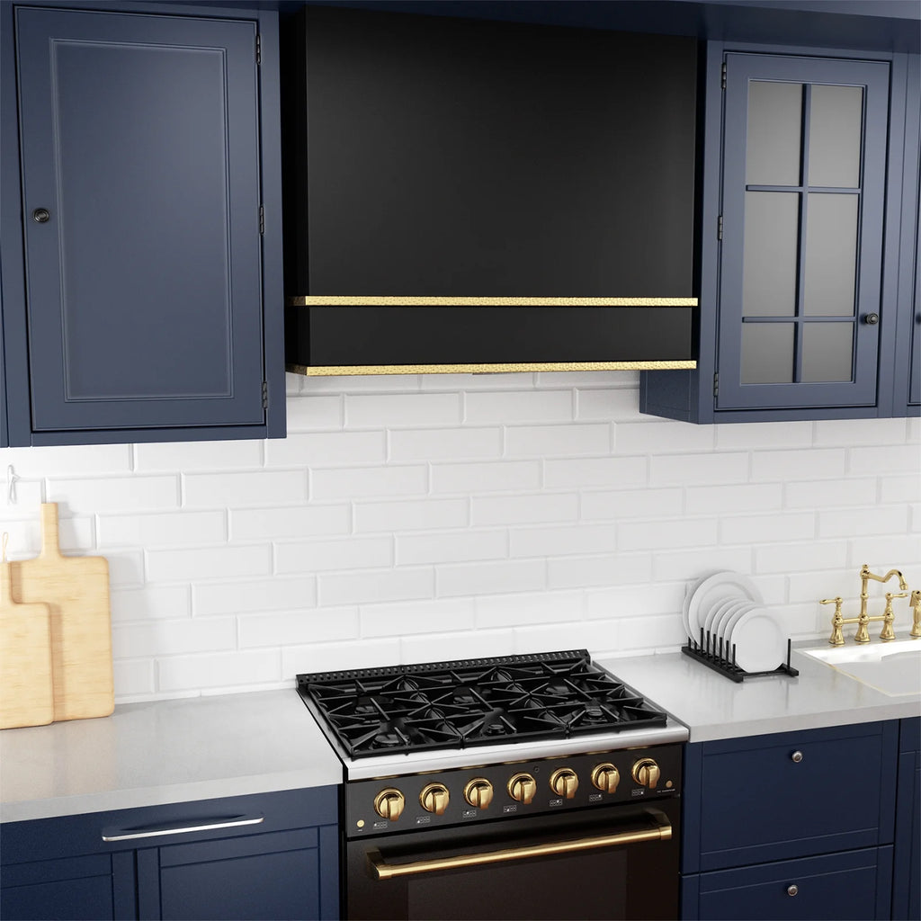 Akicon Range Hood 36 Inch, Ultra Quite Stainless Steel Kitchen Hood, Wall Mount Square Vent Hood with LED Light and Dishwasher-Safe Filters, Hood Vents for Kitchen, 3 Speeds, 600 CFM (AK-HS36HB-SWG)