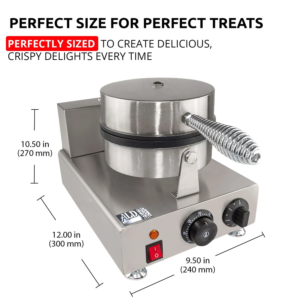 Nonstick Electric Egg Biscuit Roll Maker Machine Bake Machine Baker Pastry Making Baking Tools Electric Egg Roll Ice Cream Cone Maker (Ice Cream (grid)