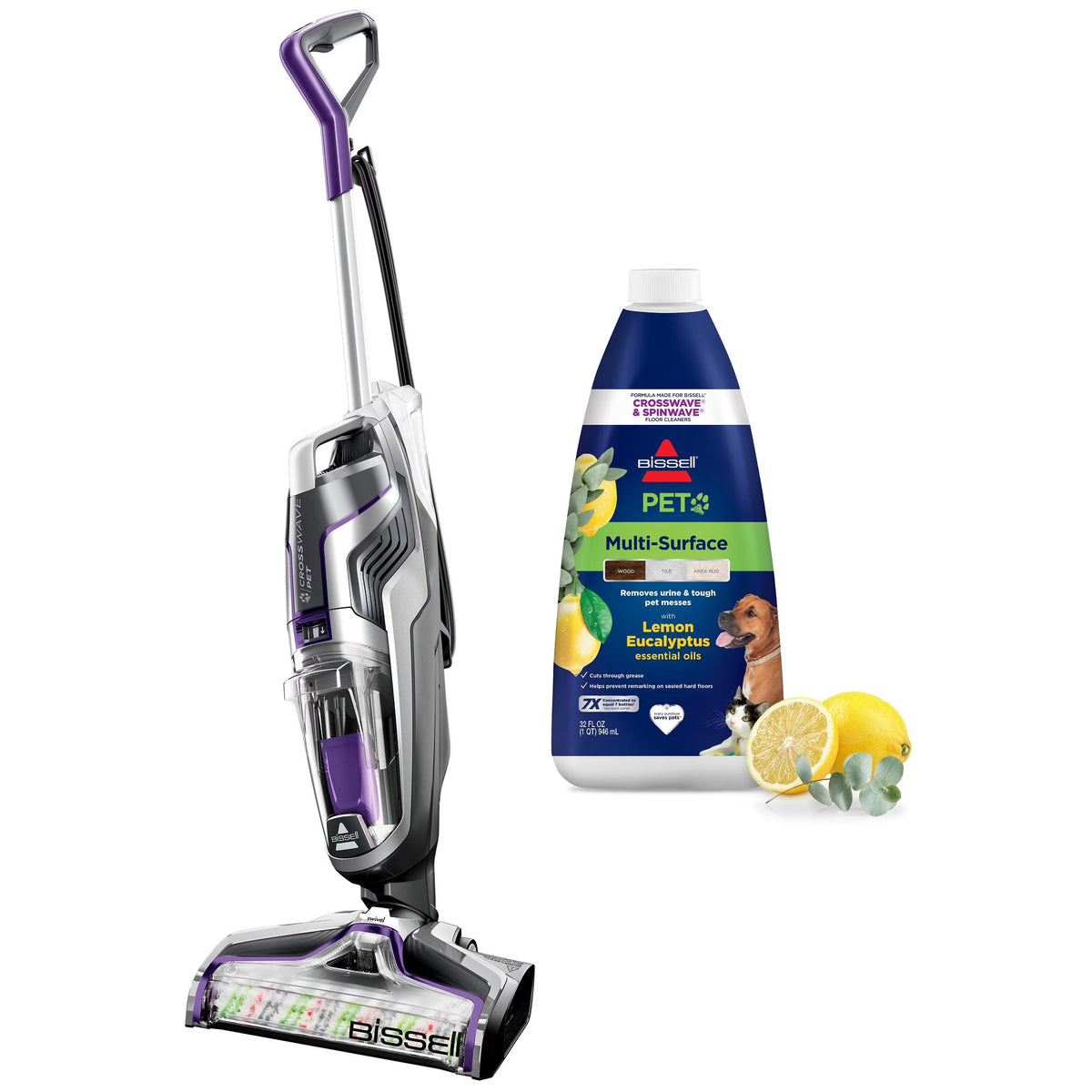 BISSELL CrossWave Turbo Pet Pro Multi-Surface Wet-Dry Vacuum 2328