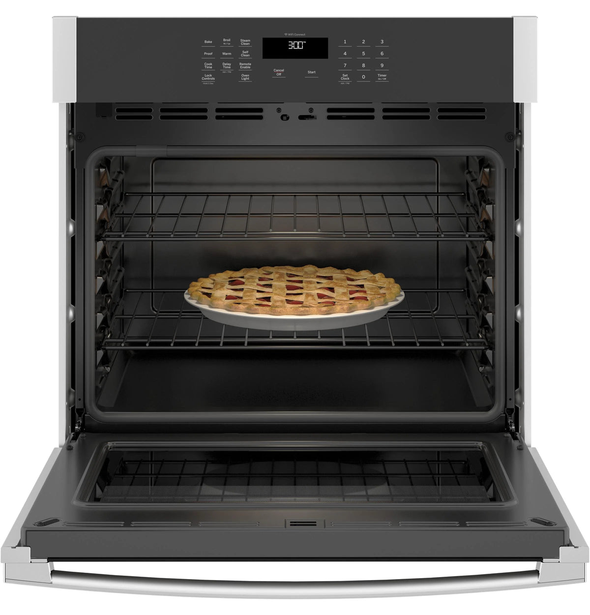 Ge Jts3000 30" Wide 5 Cu. Ft. Single Electric Oven - Stainless Steel