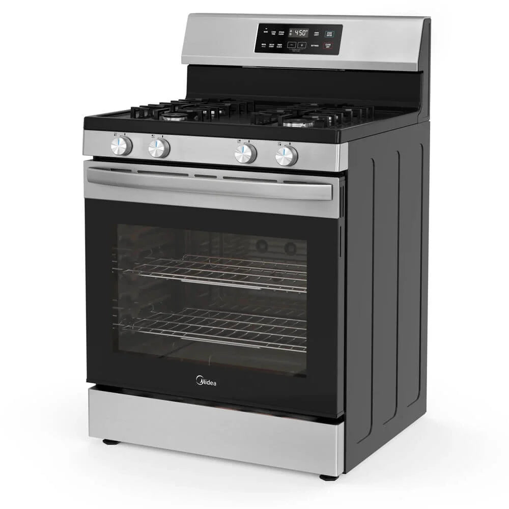 MIDEA 30" Gas Range with Steam Clean