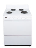 Premier  30 Inch Electric Freestanding Range in White
