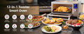 Bravo Air Fryer Toaster Smart Oven, 12-in-1 Countertop Convection, 30-QT XL Capacity, 50��-500��F Temperature Controls, Top and Bottom Heater Adjustments 0%-100%, Brushed Stainless Steel Look