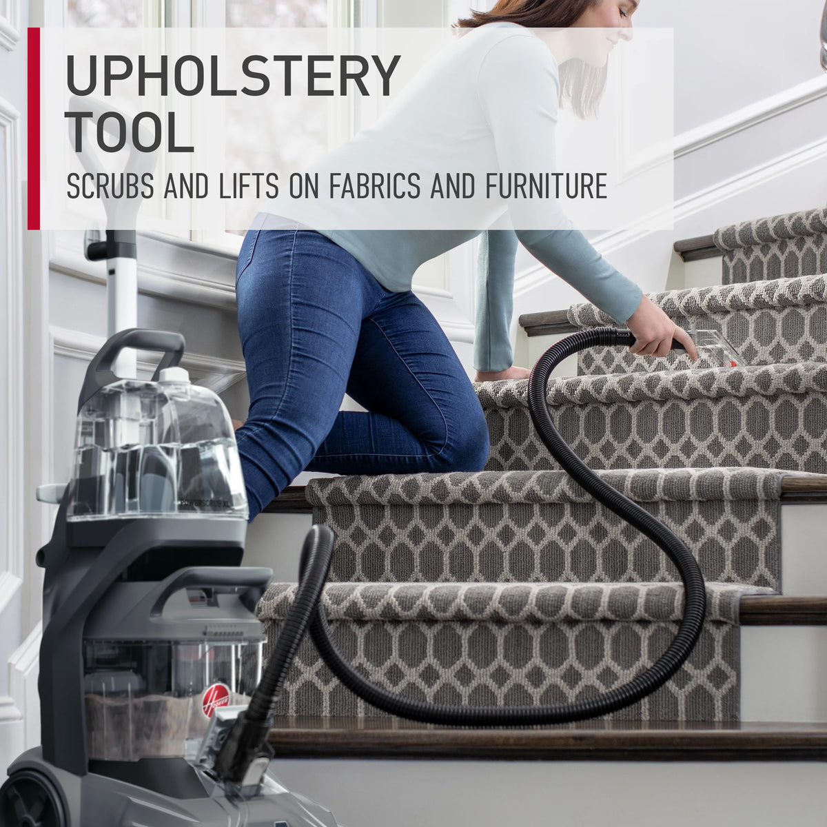 Hoover PowerScrub XL, Upright Carpet Cleaner Machine, Shampooer for Carpet, Rugs, & Upholstery, Fast Dry, Upholstery Tool Attachment,  FH68010