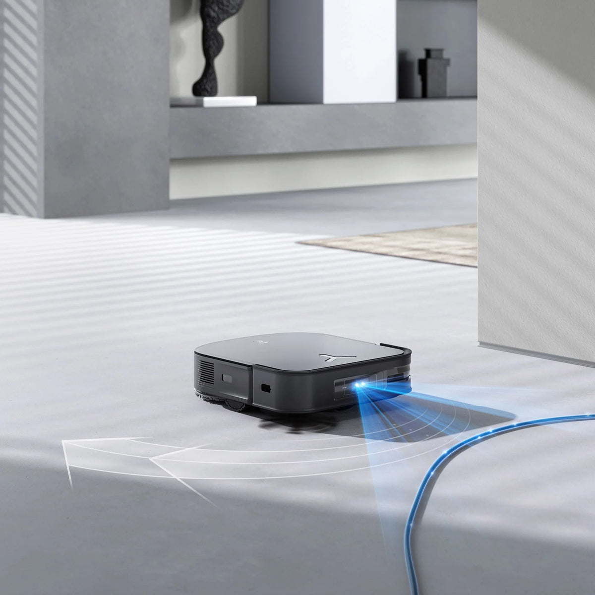 ECOVACS DEEBOT X2 OMNI Robot Vacuum and Spinning Mop with Automatic Mop Lifting and Cleaning Station, Self-Emptying, Smart Mapping, Wi-Fi Connected, LIDAR Navigation, Mop Combo, Pet Hair