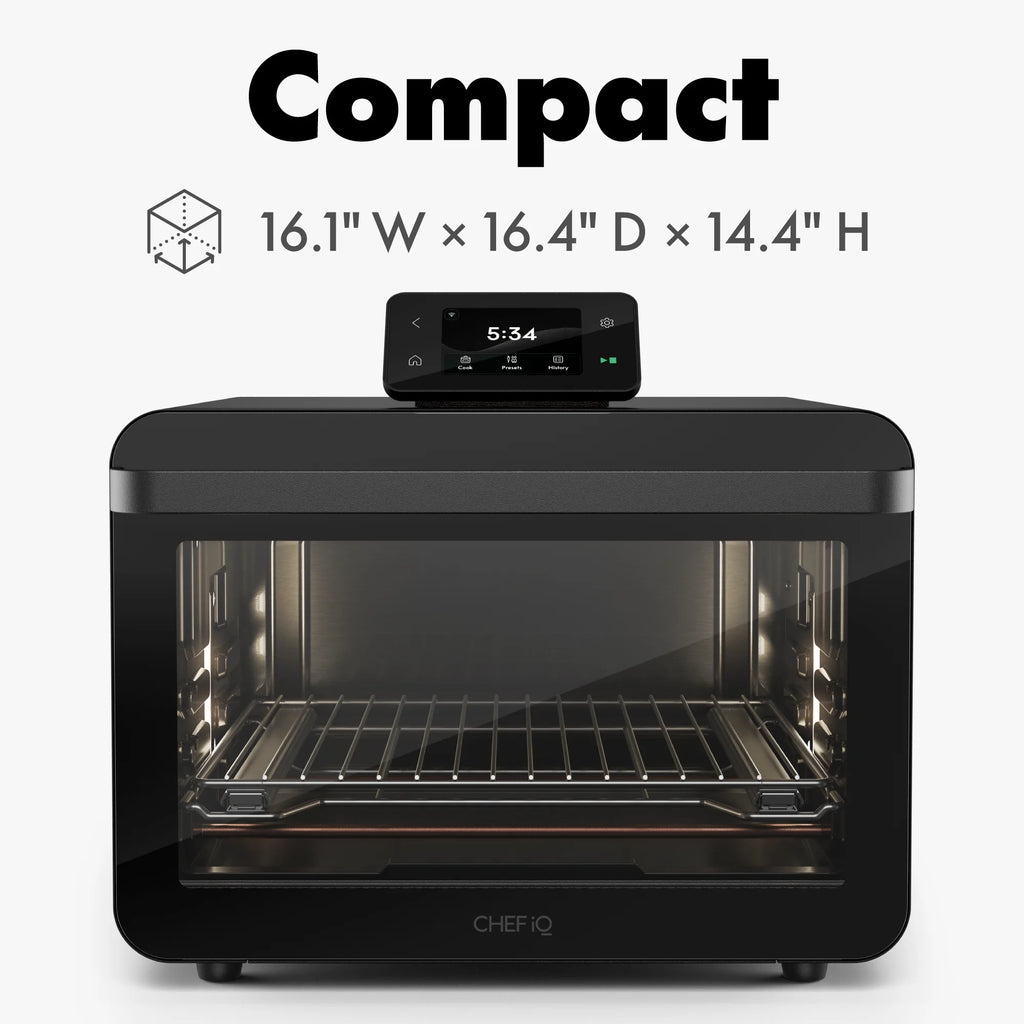 CHEF iQ MiniOven 25-Quart Countertop Oven with Touchscreen Controls - Black