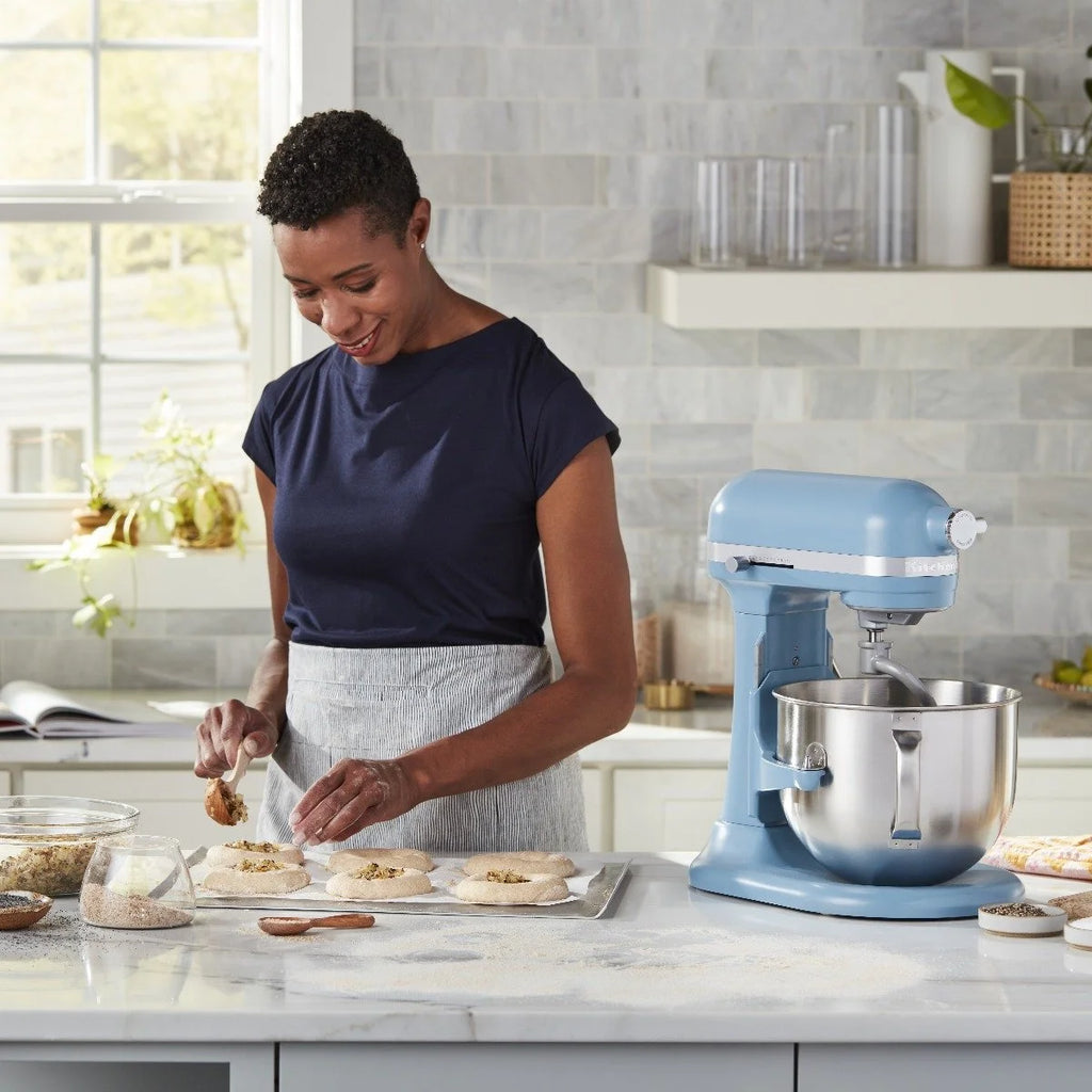 KitchenAid 7 Quart Bowl-Lift Stand Mixers with Accessories, Cast Iron Black, KSM70SKXX