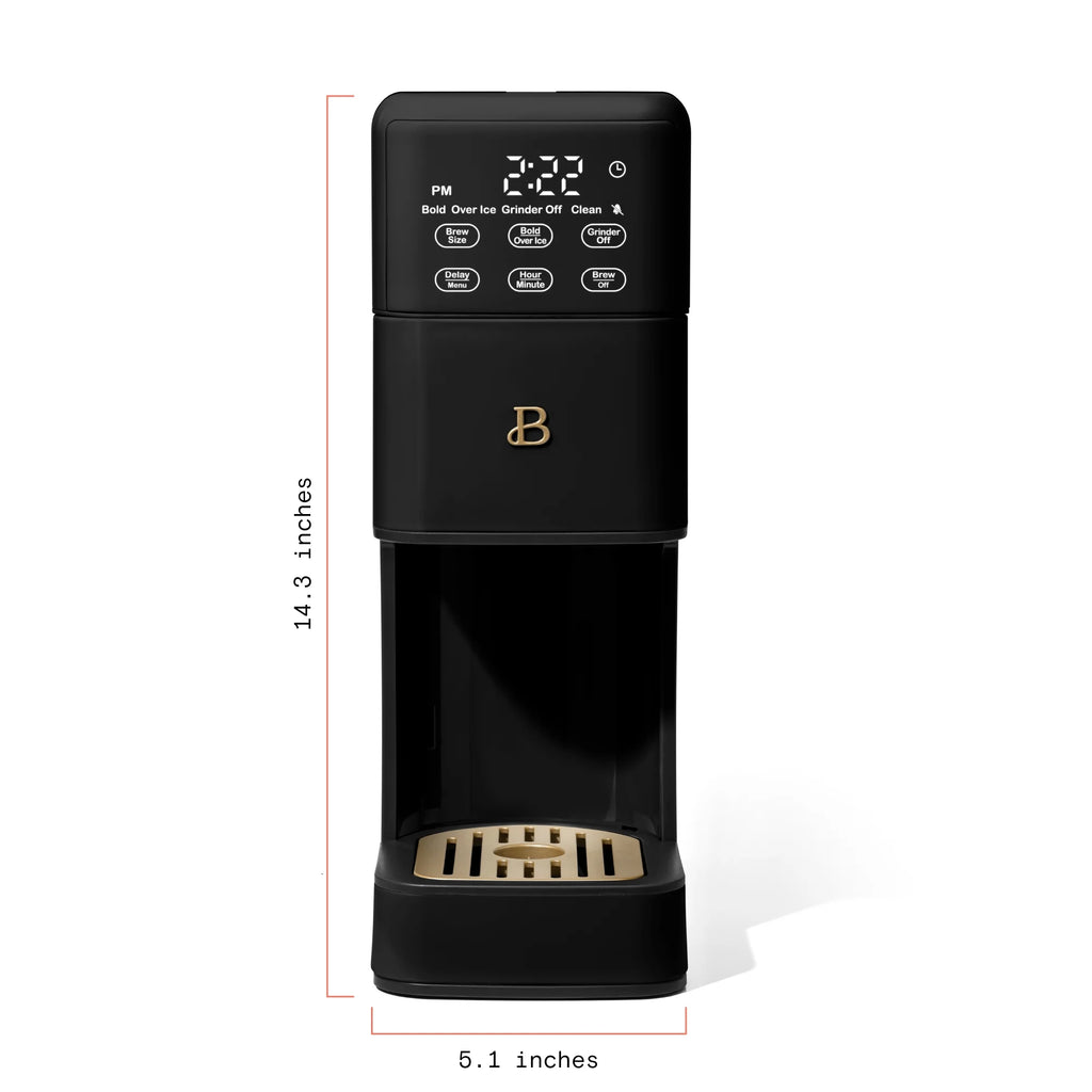 Beautiful Perfect Grind�?Programmable Single Serve Coffee Maker, White Icing by Drew Barrymore