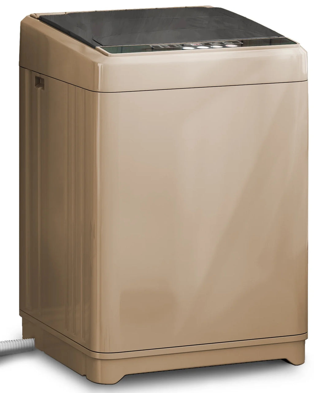TABU Portable Washer and Dryer Set, 17.6LBS Compact Washing Machine & 13LBS Compact Dryer (Brown&White)