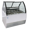 42 in. Commercial Deluxe Ice Cream Gelato 7 Pan Freezer NSF ETL Gelato Dipping Cabinet