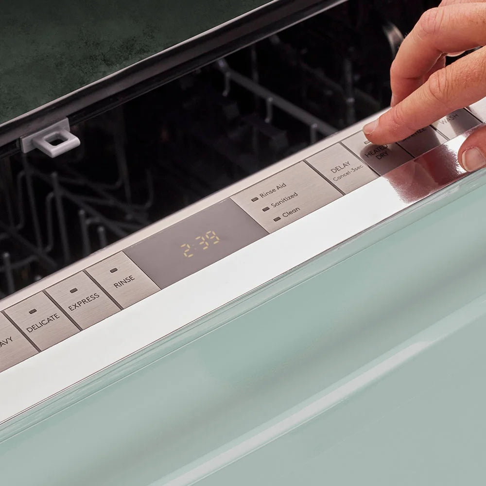 Unique Appliances Classic Retro 24" Built-in Dishwasher with Stainless Steel Tub and LED Lighting