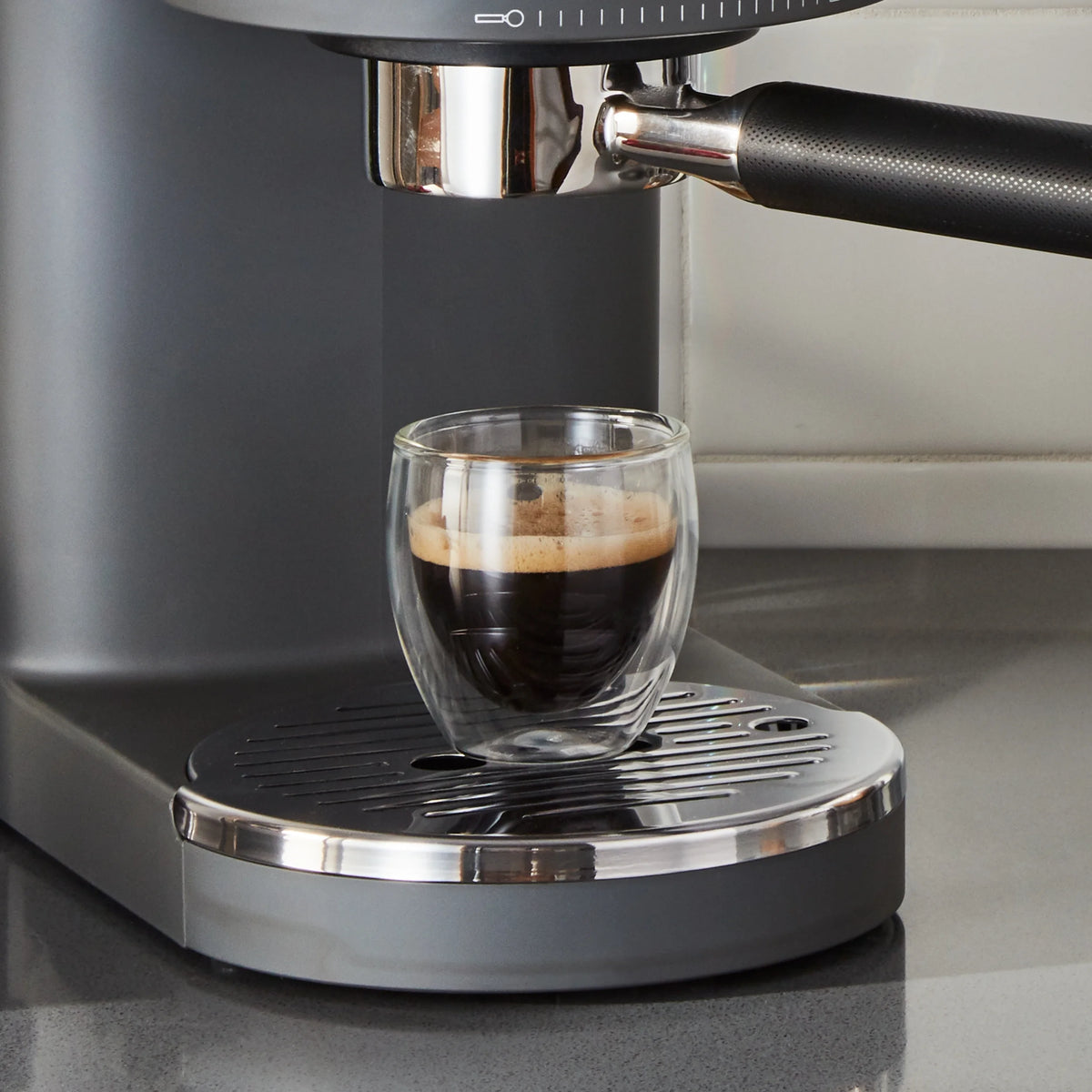 KitchenAid Semi-Automatic Espresso Machine, Charcoal Grey, KES6403