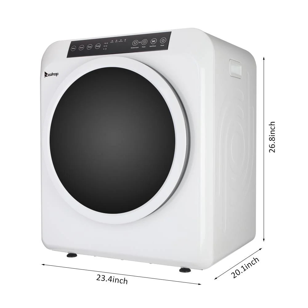 Zimtown 13lbs White Stainless Electric Dryer, LCD display, Ultraviolet sterilization
