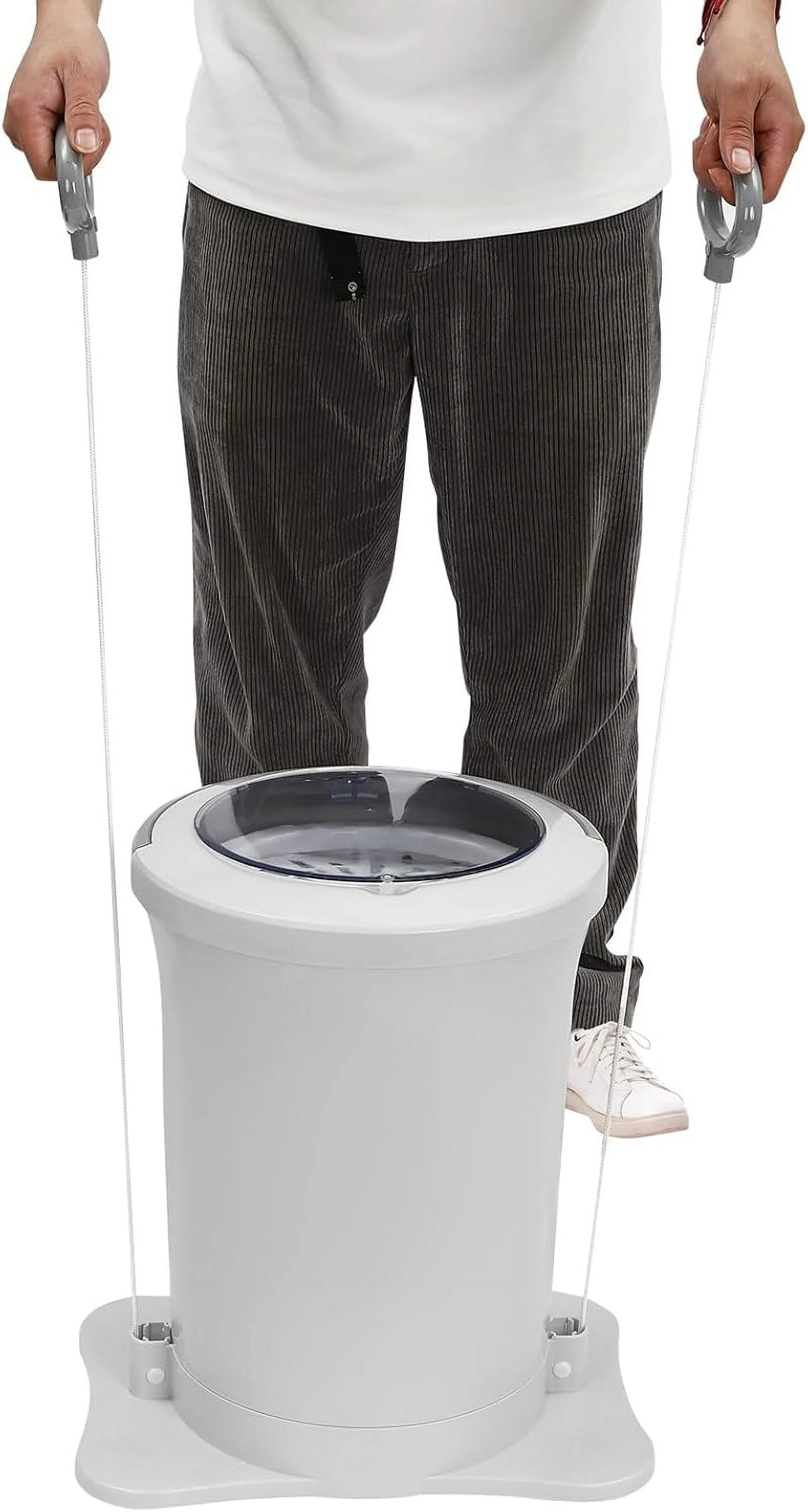 Manual Clothes Dryer Spinner, Portable Non electric Manual Clothes Spinner Laundry Dryer Machines for Camping, Traveling, Hotel, RV, Apartment (Apricot)