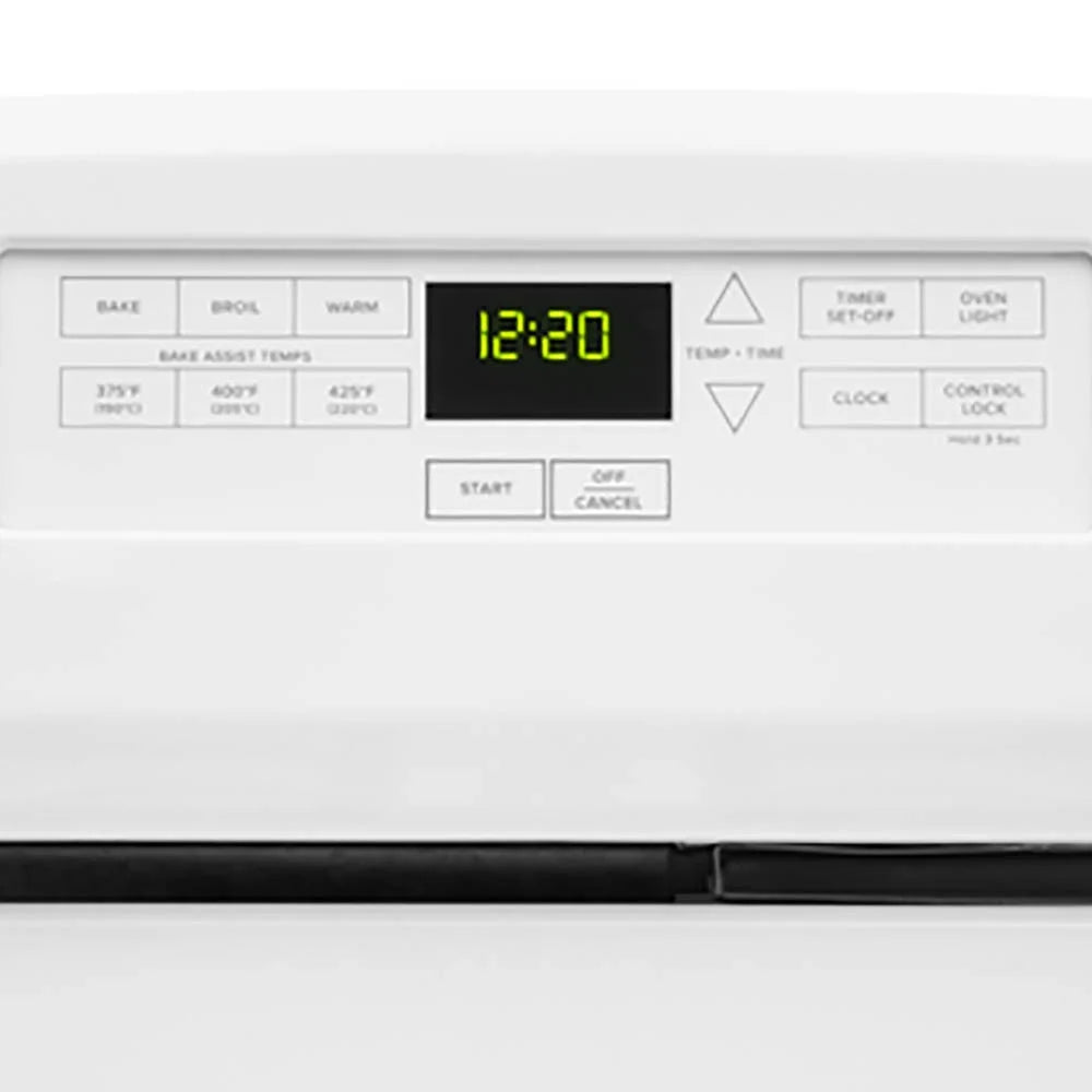 Brand New Amana® AGR6303MMW Gas Range with Bake Assist Temps, Dimensions 46" H x 30" W x 28" D, Weight 136lbs