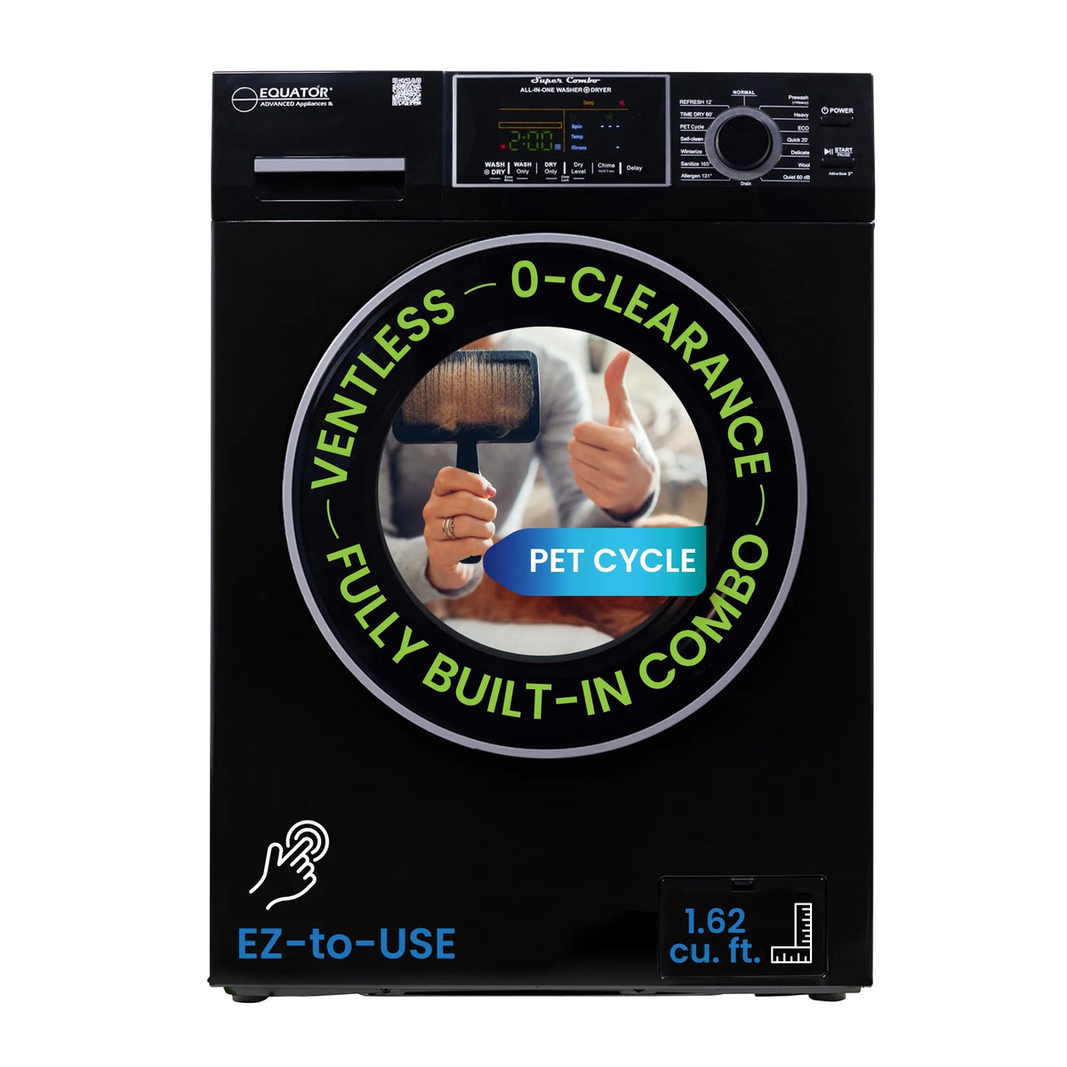Equator Advanced Appliances Equator Fully Built-in All-in-One Combo Washer-Dryer Ventless