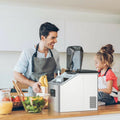 Resenkos Ice Maker Machine, Machine for Making Ice Cubes, 48 lbs Stainless Self-Clean Ice Maker with LCD Display
