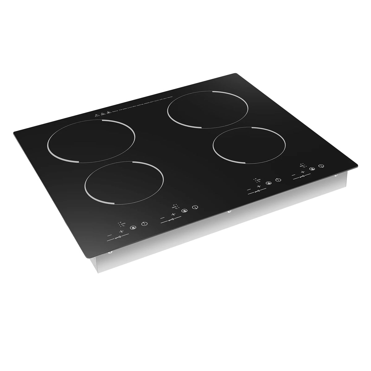 Peakora Electric Cooktop, Built-in Cooktop 3000W, Electric Stove Top with 4 Electric Burners, 9 Heating Level, Kid Safety Lock, Sensor Touch Control, 110V