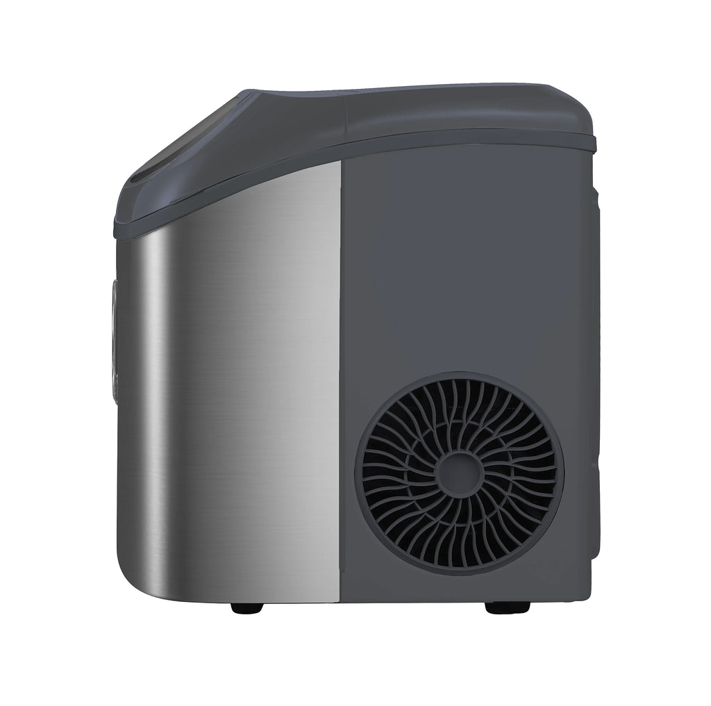 Frigidaire Gallery, 33 lbs. Nugget Ice Maker, Stainless Steel, Black, EFIC214