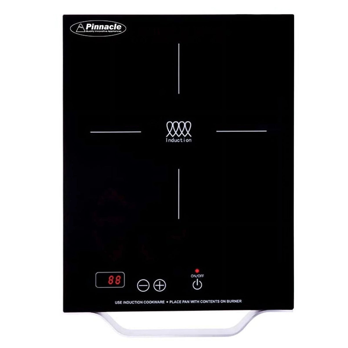 Equator 11inch Portable Single-Burner Induction Cooktop - with Handle in Black