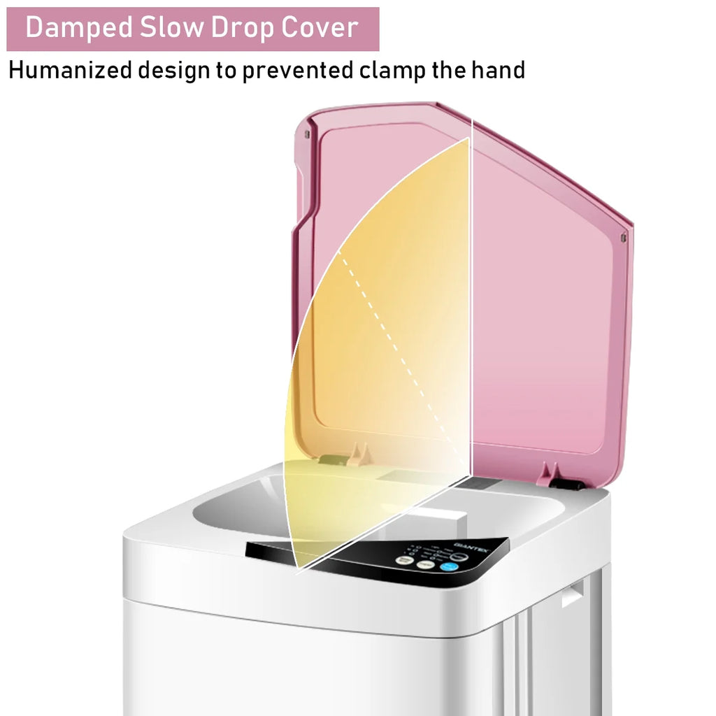 Full-Automatic Washing Machine 7.7 lbs Washer/Spinner Germicidal UV Light Pink
