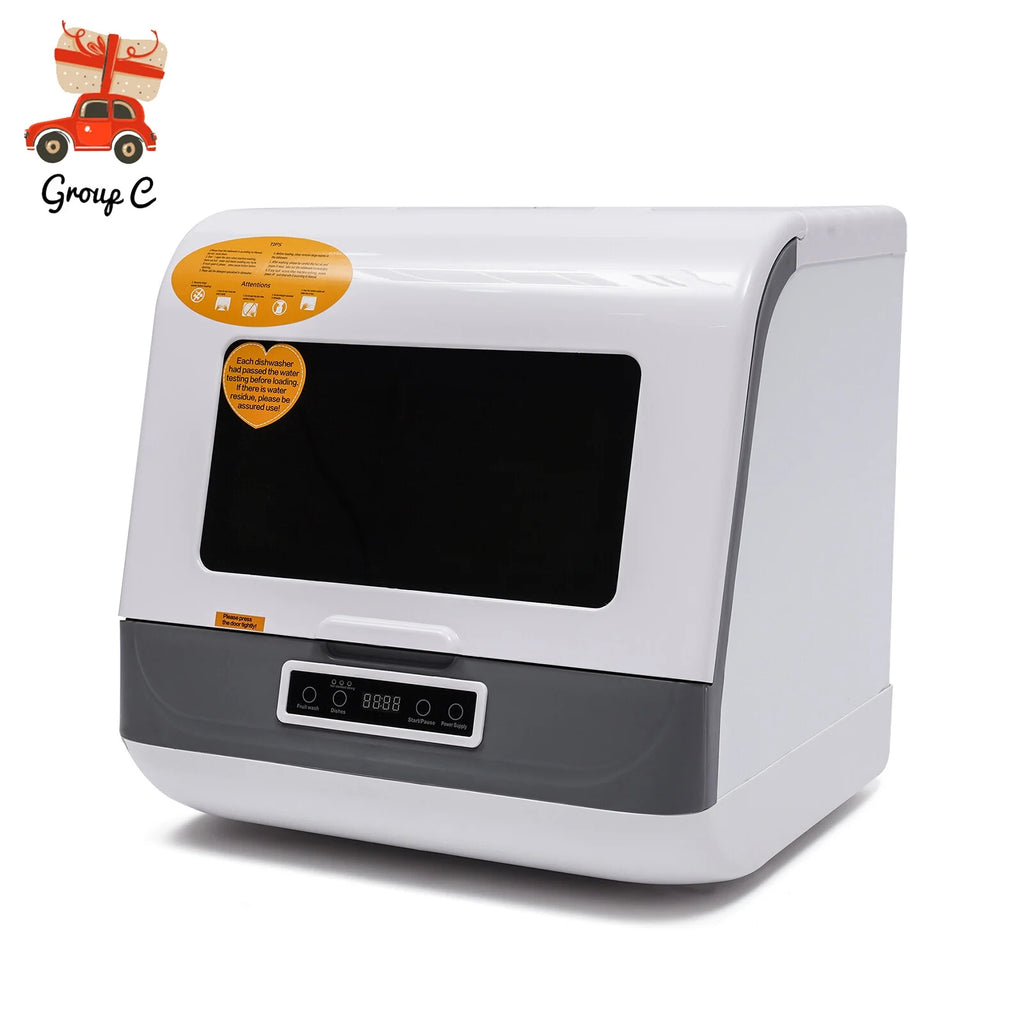 Large Capacity Portable Countertop Dishwasher 3 Washing Programs 1200W 110V