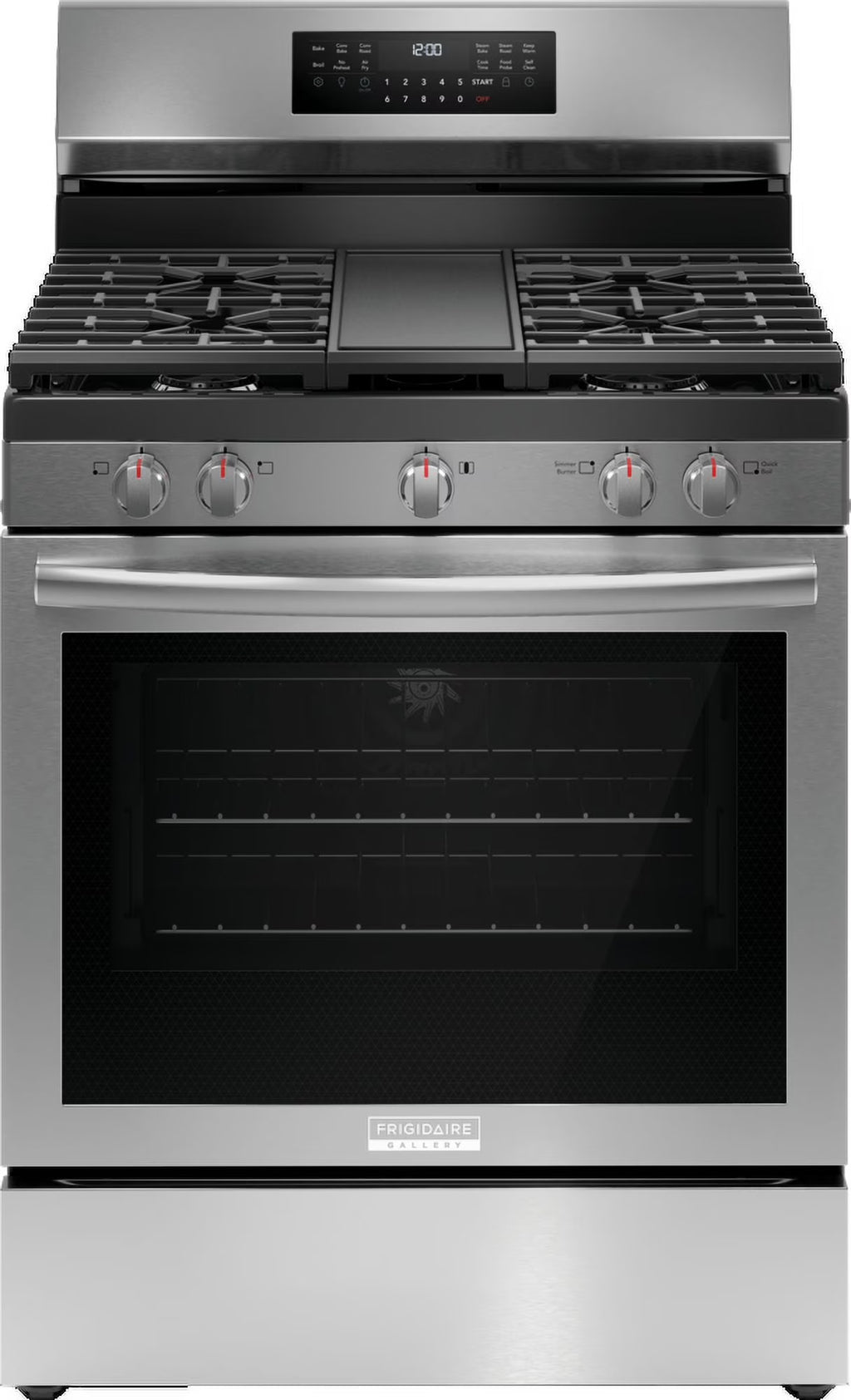 Frigidaire 30" Rear Control Gas Range-Stainless Steel GCRG3060BF