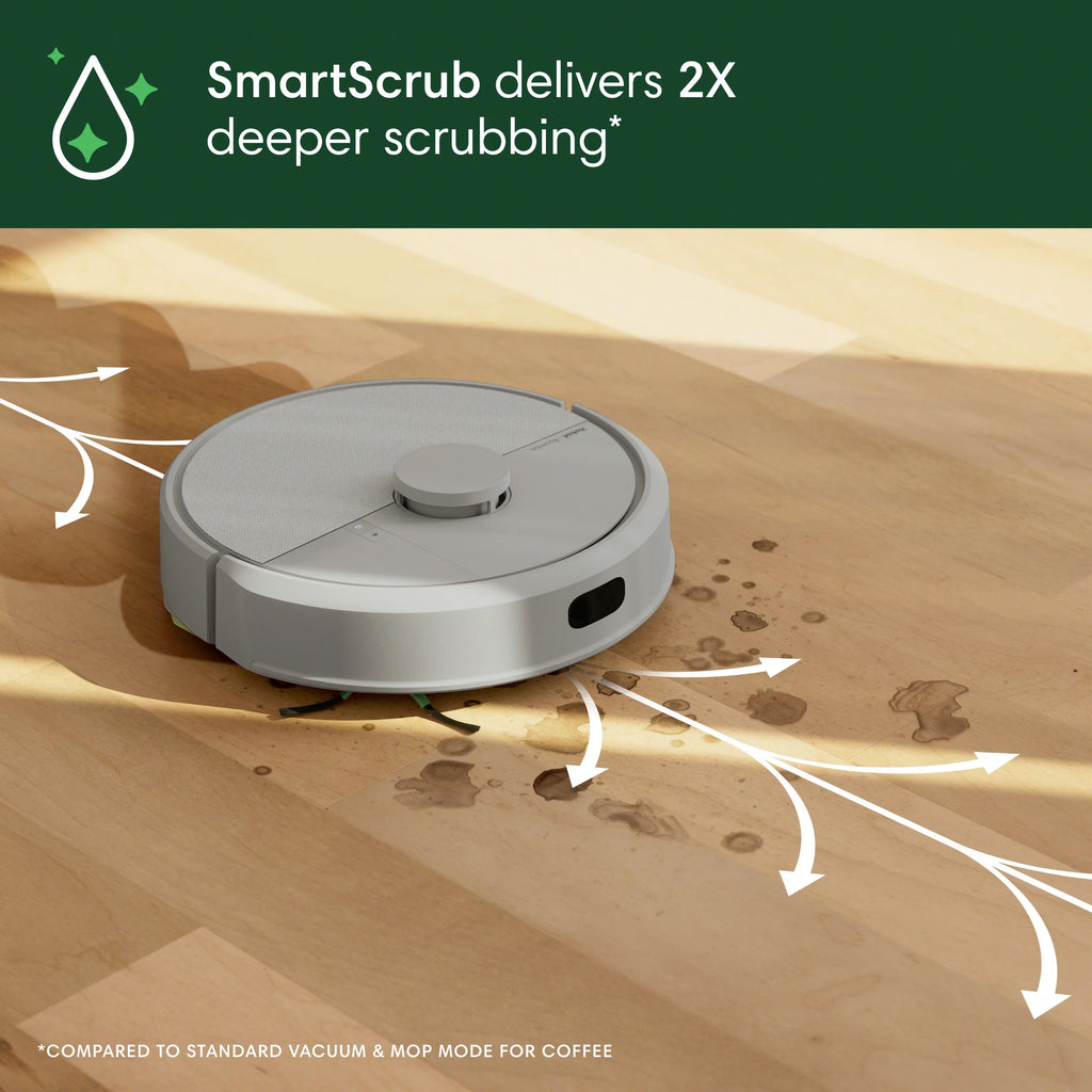 iRobot Roomba 1010 Combo Robot Vacuum & Mop, 2 in 1 for Carpet & Hard Floors, Self-Charging, Intense Power-Lifting Suction, Avoids Mopping Carpets, LiDAR Navigation, Model# Y311620