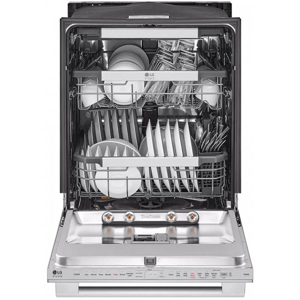 LG Studio SDWB24S3 40 dBA Stainless Top Control Wi-Fi Enabled Dishwasher
