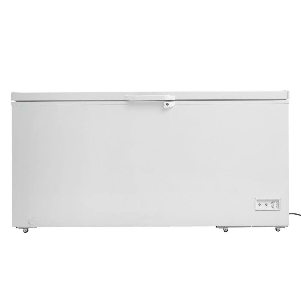 Choco Moon Large Capacity 14.5 Cu.ft Chest Freezer, 345L Storage, 4 Slide-Out Baskets, Lockable Lid, 8 Temp Control Levels, Energy-Efficient LED Lights, 6 Swivel Casters for Easy Mobility