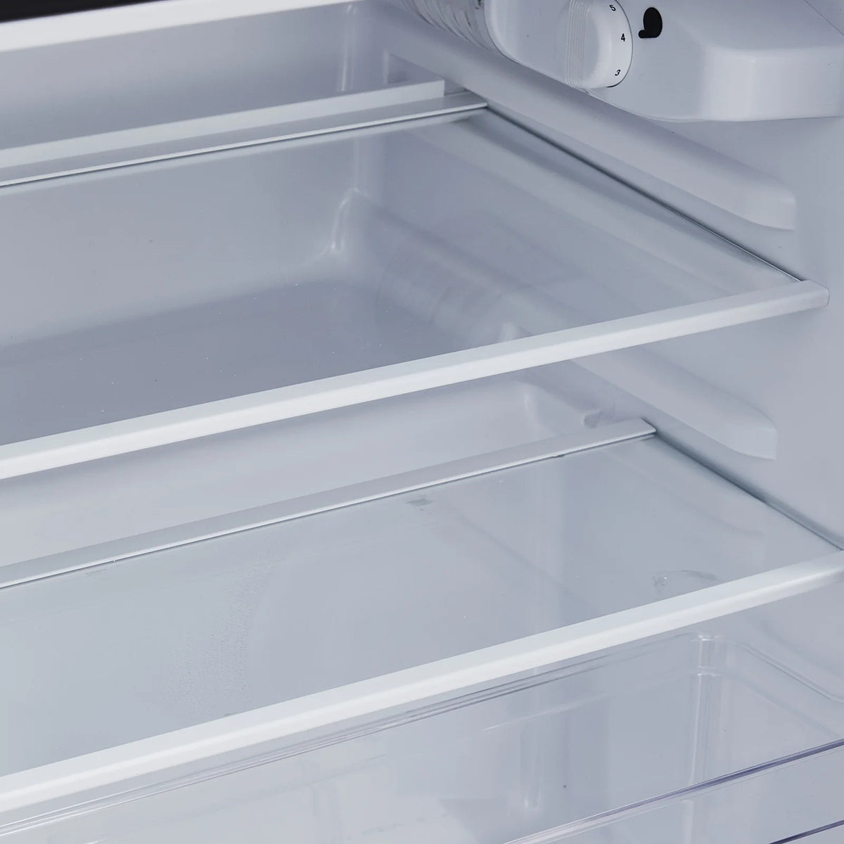 Yesurprise 3.2 Cu. Ft Mini Fridge with Freezer Small Refrigerators Double Door Stainless Steel 5 Thermostat Compact Internal Freezer with Crisper Drawer 90L