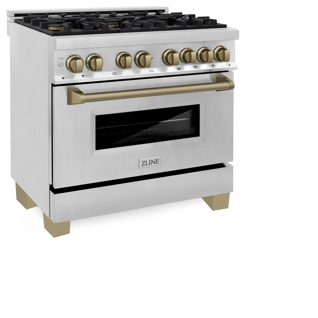 ZLINE KITCHEN AND BATH RAZWM36G professional gas range