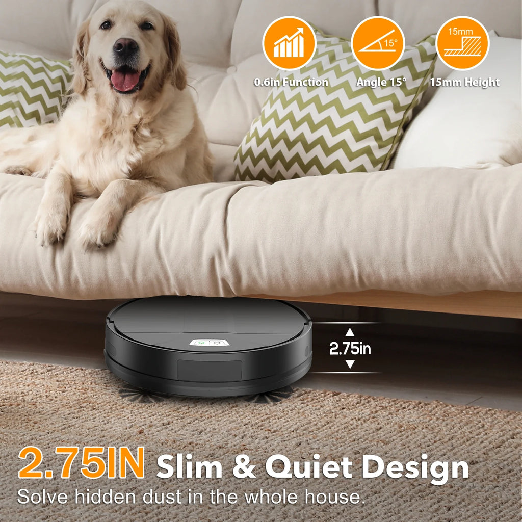 GOOVI By ONSON Robot Vacuum Cleaner, 3500Pa Powerful Suction with App/Wi-Fi/Alexa for Hard Floor