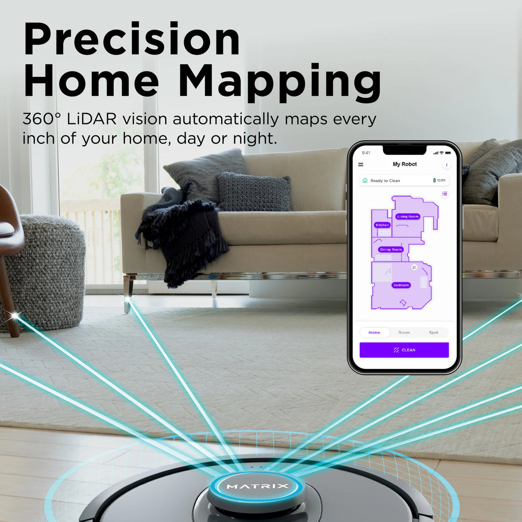 Shark Matrix Self-Empty Robot Vacuum with No Spots Missed on Carpets & Hard Floors, RV2300AE