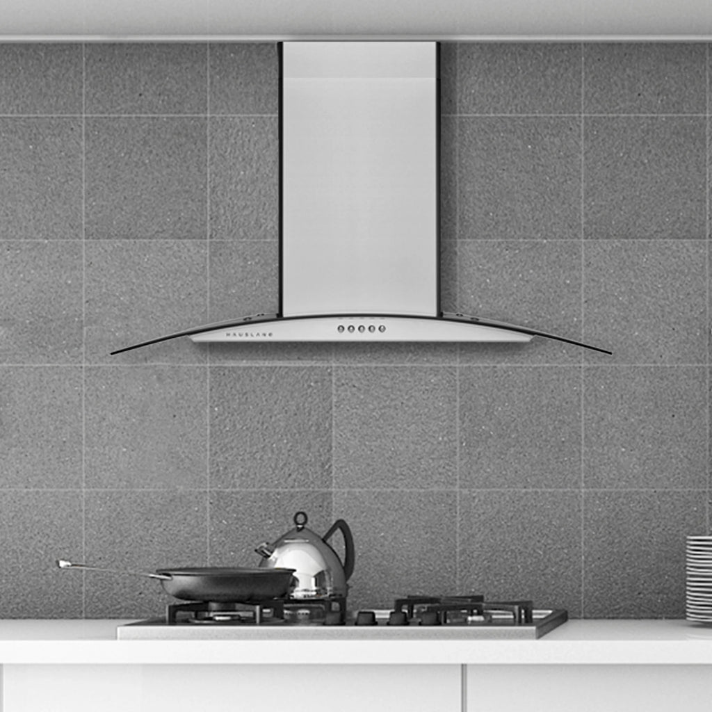 Hauslane WM-600SS-30 30 in. Convertible Stainless Steel Wall-Mounted Range Hood with Charcoal Filter