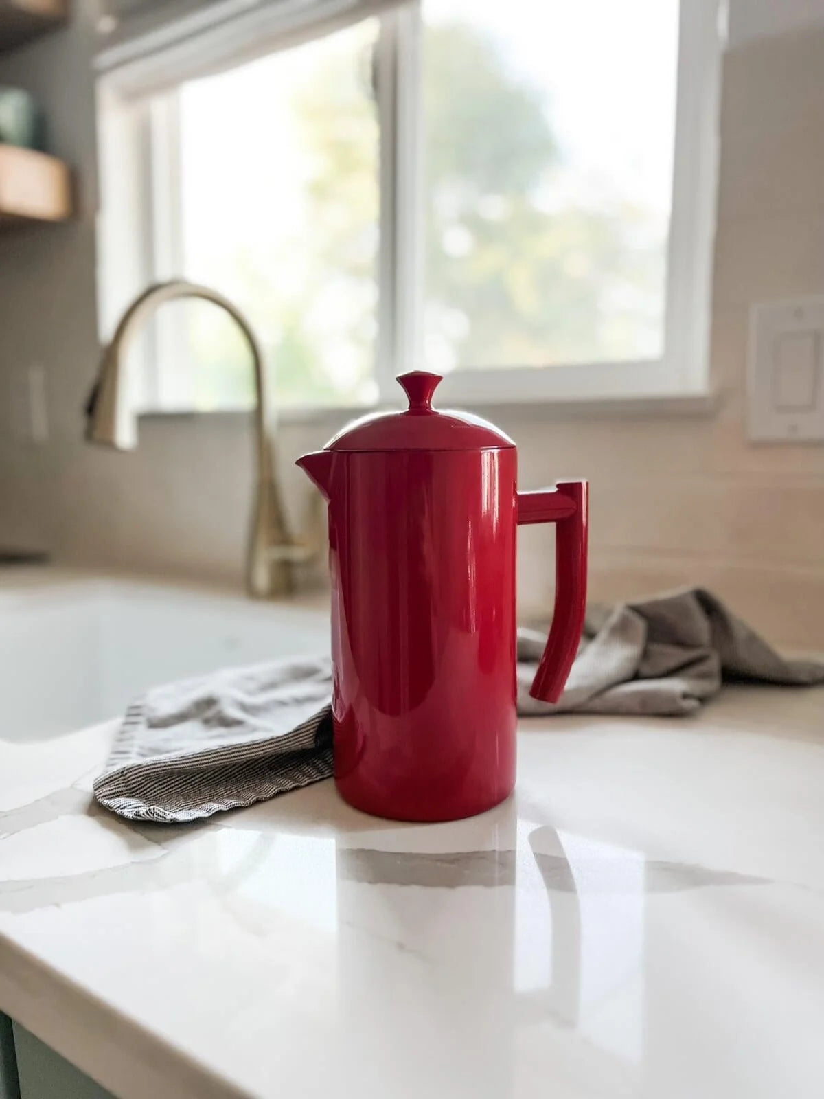 Frieling French Press, Snow White, 34 fl oz.