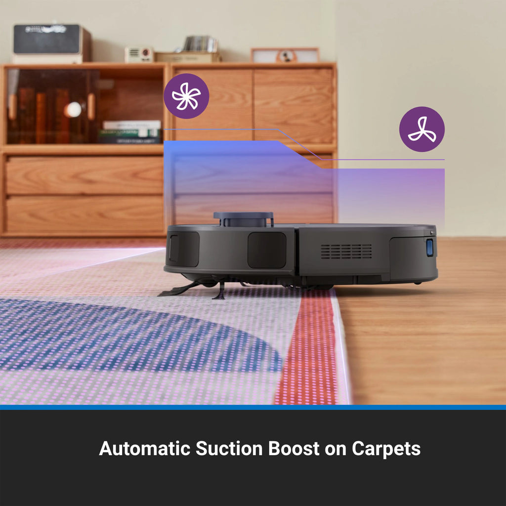 Eureka Self-Emptying Robot Vacuum with HEPA Filter, Smart Navigation & Voice Control, NERE10SW