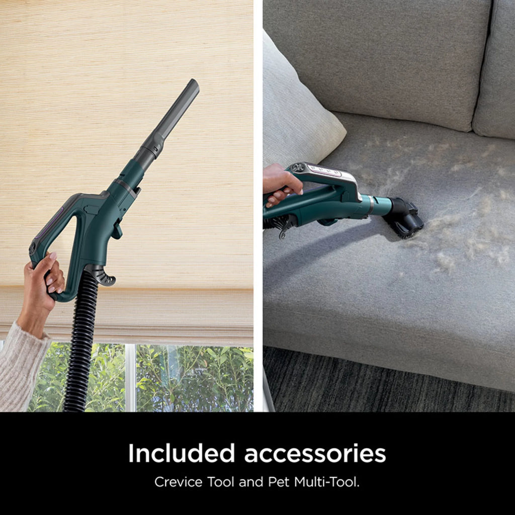 Shark POWERDETECT Upright Vacuum, Pet-Friendly, Two Brushroll System, Powerful Suction, DuoClean Detect, Self-cleaning Brushroll, Odor Neutralizer, LED Lights, AZ4000 Black/Teal
