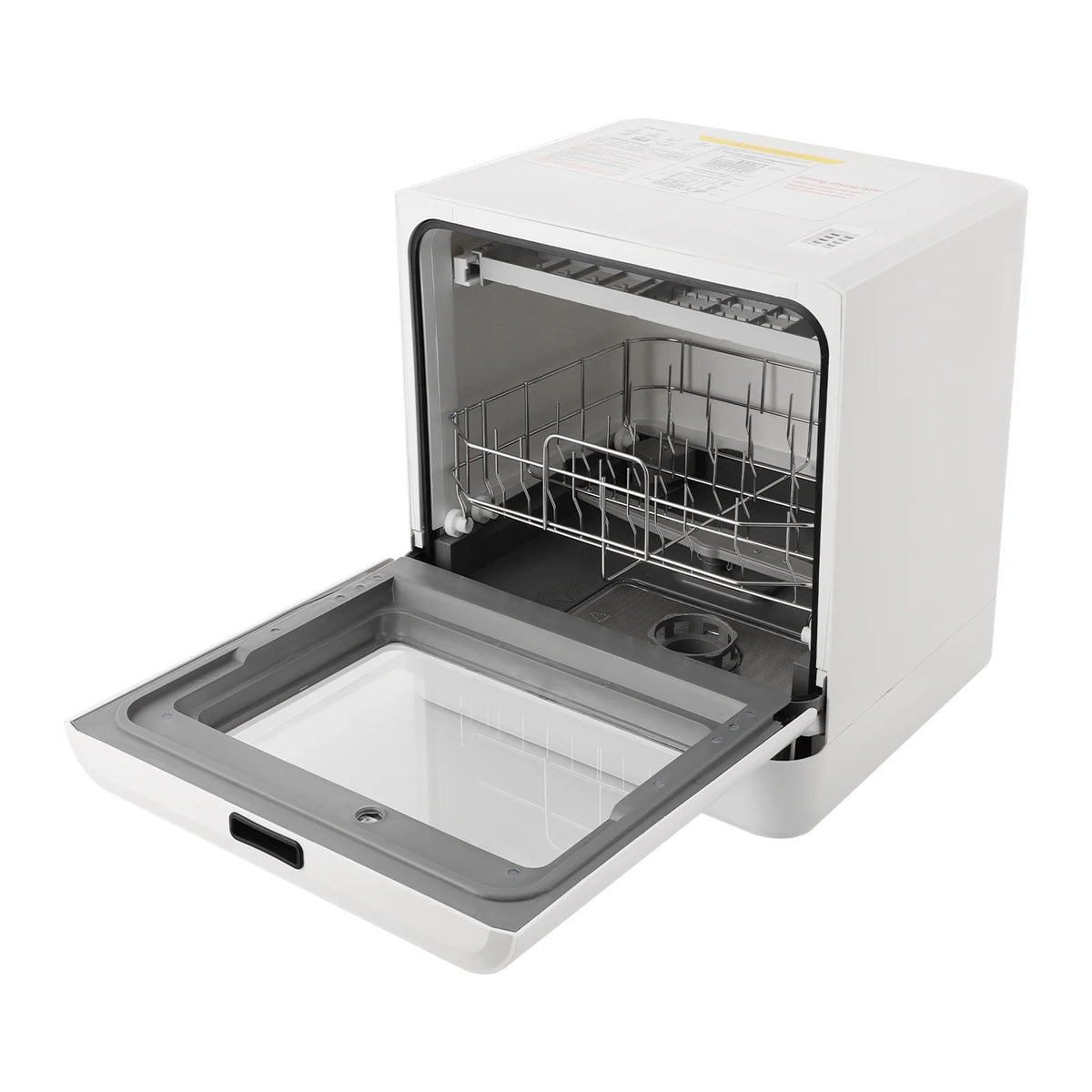 6.8L/1.8 Gallon Rectangular White Portable Mini Dishwasher Countertop Dishwasher, Household Mini Dishwasher