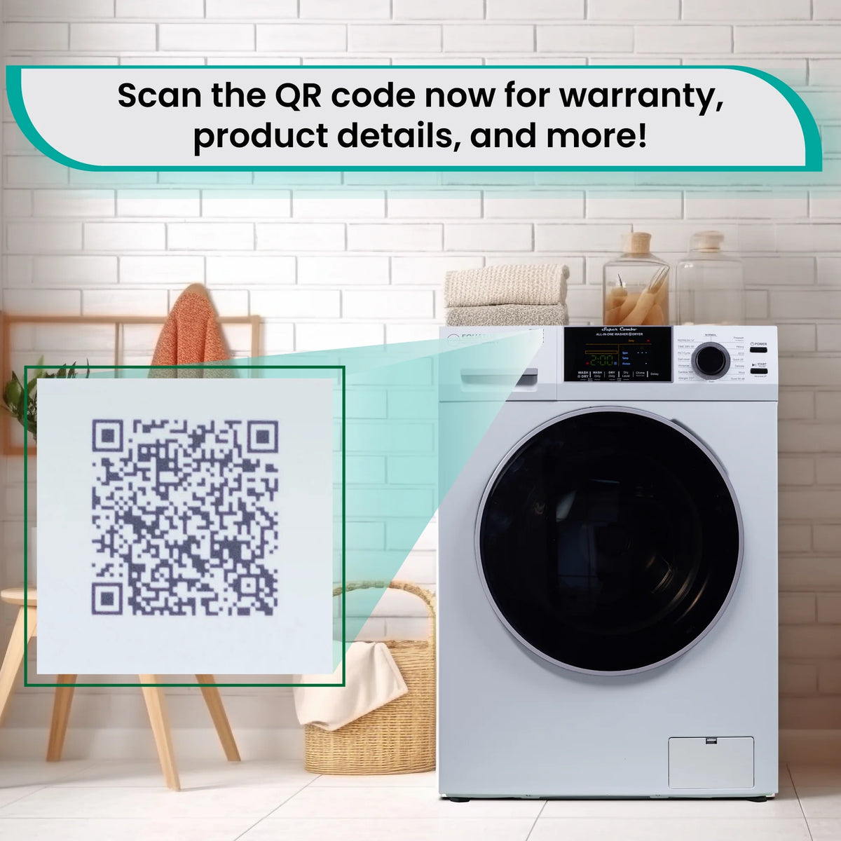 Equator Advanced Appliances Equator Fully Built-in All-in-One Combo Washer-Dryer Ventless