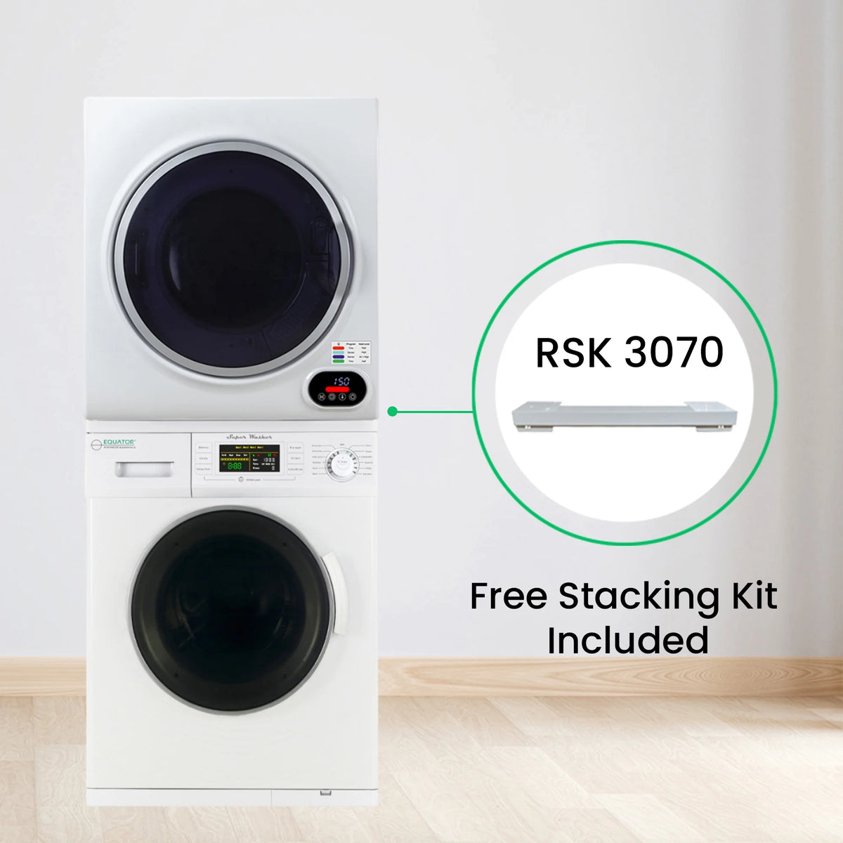 Equator Pro2 Compact 110V Set Washer 13lbs?? Vented Sensor Dryer 3.5 cf